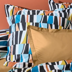 TRADI LINGE Housse de couette coton (200 x 200 cm) Pietro Multicolore Clearance