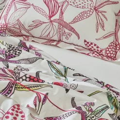 TRADILINGE Housse de couette coton (200 x 200 cm) Pénélope Rose