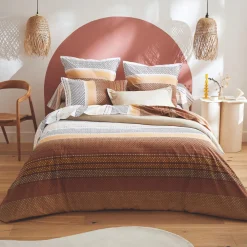 TRADILINGE Housse de couette coton (240 x 220 cm) Niagara châtaigne Marron Discount