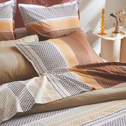 TRADILINGE Housse de couette coton (240 x 220 cm) Niagara châtaigne Marron Discount