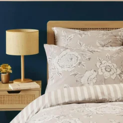 EMINZA Housse de couette coton (140 x 200 cm) Lara Beige Online