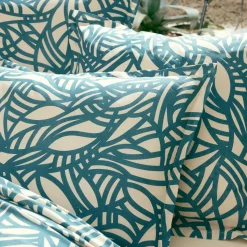 TRADI LINGE Housse de couette coton lavé (280 x 240 cm) Serena e Bleu Sale