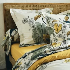 TRADILINGE Housse de couette coton lavé (280 x 240 cm) Toco e Vert Outlet