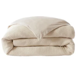 EMINZA Housse de couette coton nid d'abeille (140 x 200 cm) Eva Beige Outlet