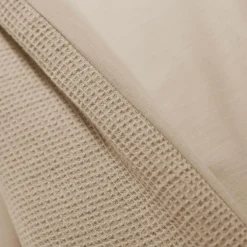 EMINZA Housse de couette coton nid d'abeille (240 x 220 cm) Eva Ficelle Clearance