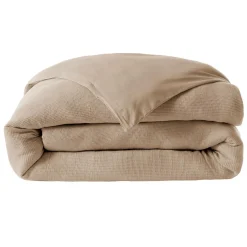 EMINZA Housse de couette coton nid d'abeille (240 x 220 cm) Eva Ficelle Clearance