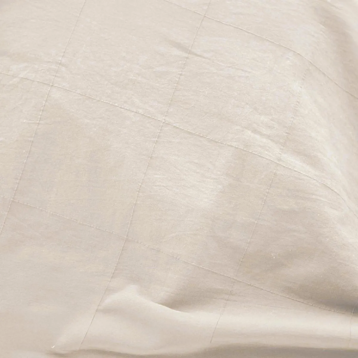 douceur d'intu017drieur Housse de couette et deux taies d'oreiller coton lavé (260 x 240 cm) Linella Ivoire Outlet
