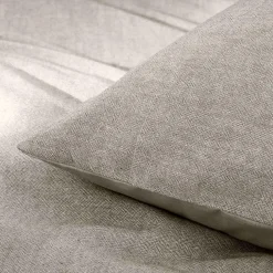 douceur d'intu017drieur Housse de couette et deux taies d'oreiller coton (240 x 220 cm) Meline Gris Anthracite Outlet