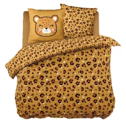 l'Effet Papillon Housse de couette et deux taies enfant coton (240 x 220 cm) Lola Caramel Online
