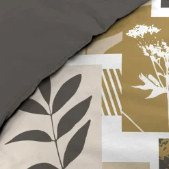 douceur d'intu017drieur Housse de couette et deux taies d'oreiller en coton (240 x 220 cm) Utopia Beige Online