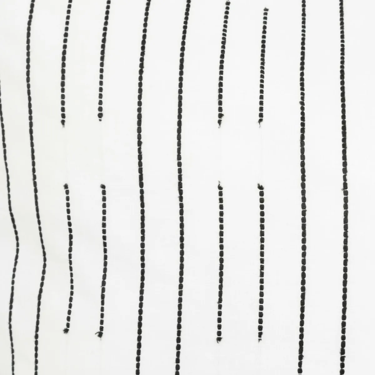 Atmosphera, cru017dateur d'intu017drieur Housse de couette et deux taies coton (240 x 220 cm) Dobby Noire Blanc Hot