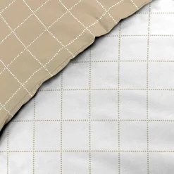 douceur d'intu017drieur Housse de couette et deux taies d'oreiller en coton (260 x 240 cm) Cadria Blanc Hot