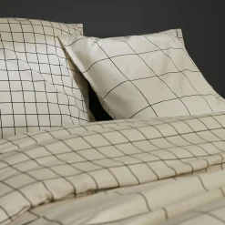 L'EFFET PAPILLON Housse de couette et deux taies coton (260 x 240 cm) Carrie Beige Outlet