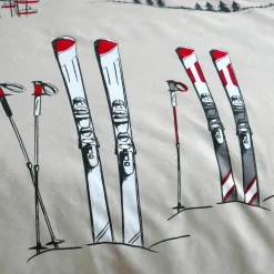 STOF Housse de couette et deux taies d'oreiller en coton (240 x 220 cm) Alpes Ecru Online