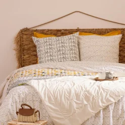 Atmosphera, cru017dateur d'intu017drieur Housse de couette et deux taies coton (240 x 220 cm) Aqua Multicolore Sale