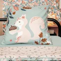 L'EFFET PAPILLON Housse de couette et deux taies enfant coton (200 x 200 cm) Tamia Multicolore New