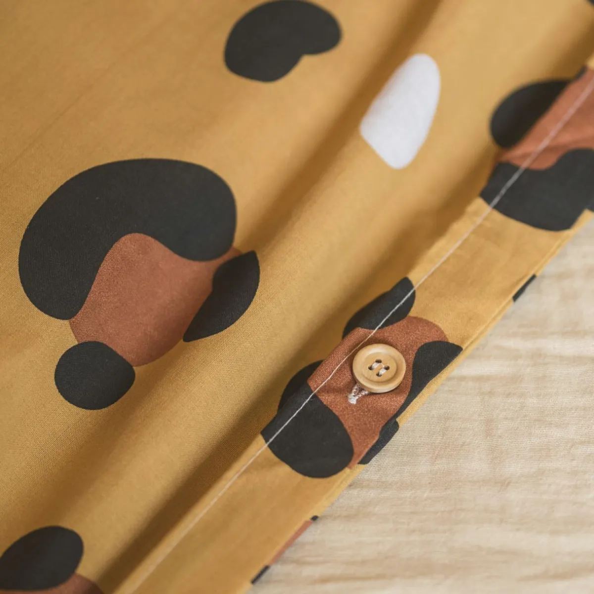 l'Effet Papillon Housse de couette et deux taies enfant coton (200 x 200 cm) Lola Caramel Clearance