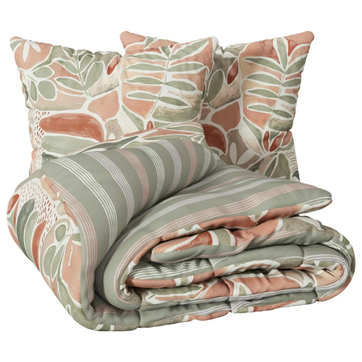 Atmosphera, cru017dateur d'intu017drieur Housse de couette et deux taies coton (240 x 220 cm) Alvaro Multicolore Sale