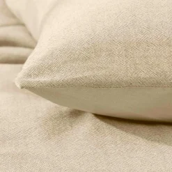 douceur d'intu017drieur Housse de couette et deux taies d'oreiller coton (260 x 240 cm) Meline sable Beige Hot