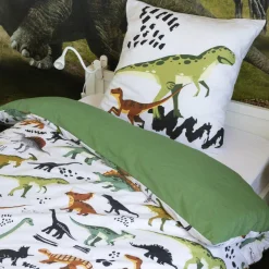 L'EFFET PAPILLON Housse de couette et une taie enfant coton (140 x 200 cm) Cretace e Vert Online
