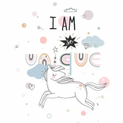 Atmosphera createur d'interieur for kids Housse de couette et une taie enfant coton (140 x 200 cm) Licorne Rose Best