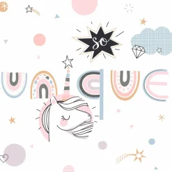 Atmosphera createur d'interieur for kids Housse de couette et une taie enfant coton (140 x 200 cm) Licorne Rose Best