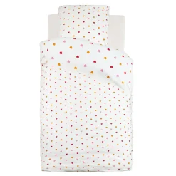 Atmosphera cru017dateur d'intu017drieur for kids Housse de couette et une taie enfant coton (140 x 200 cm) Amour Multicolore Clearance