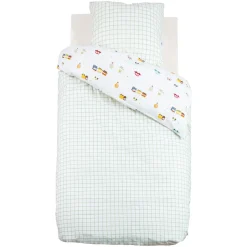 Atmosphera cru017dateur d'intu017drieur for kids Housse de couette et une taie enfant coton (140 x 200 cm) Voitures Multicolore New