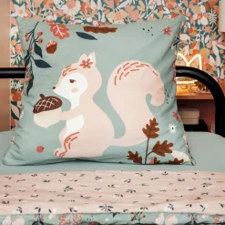 L'EFFET PAPILLON Housse de couette et une taie enfant coton (140 x 200 cm) Tamia Multicolore Discount