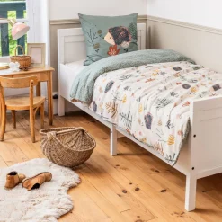 L'EFFET PAPILLON Housse de couette et une taie enfant coton (140 x 200 cm) Polisson Multicolore