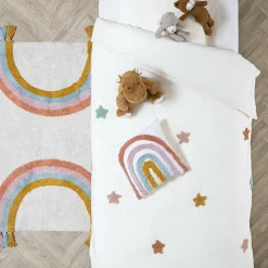Atmosphera createur d'interieur for kids Housse de couette et une taie enfant coton (140 x 200 cm) Etoile Multicolore Discount