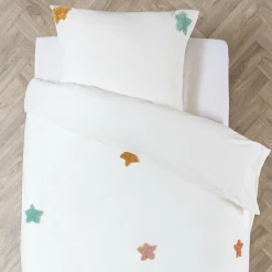 Atmosphera createur d'interieur for kids Housse de couette et une taie enfant coton (140 x 200 cm) Etoile Multicolore Discount