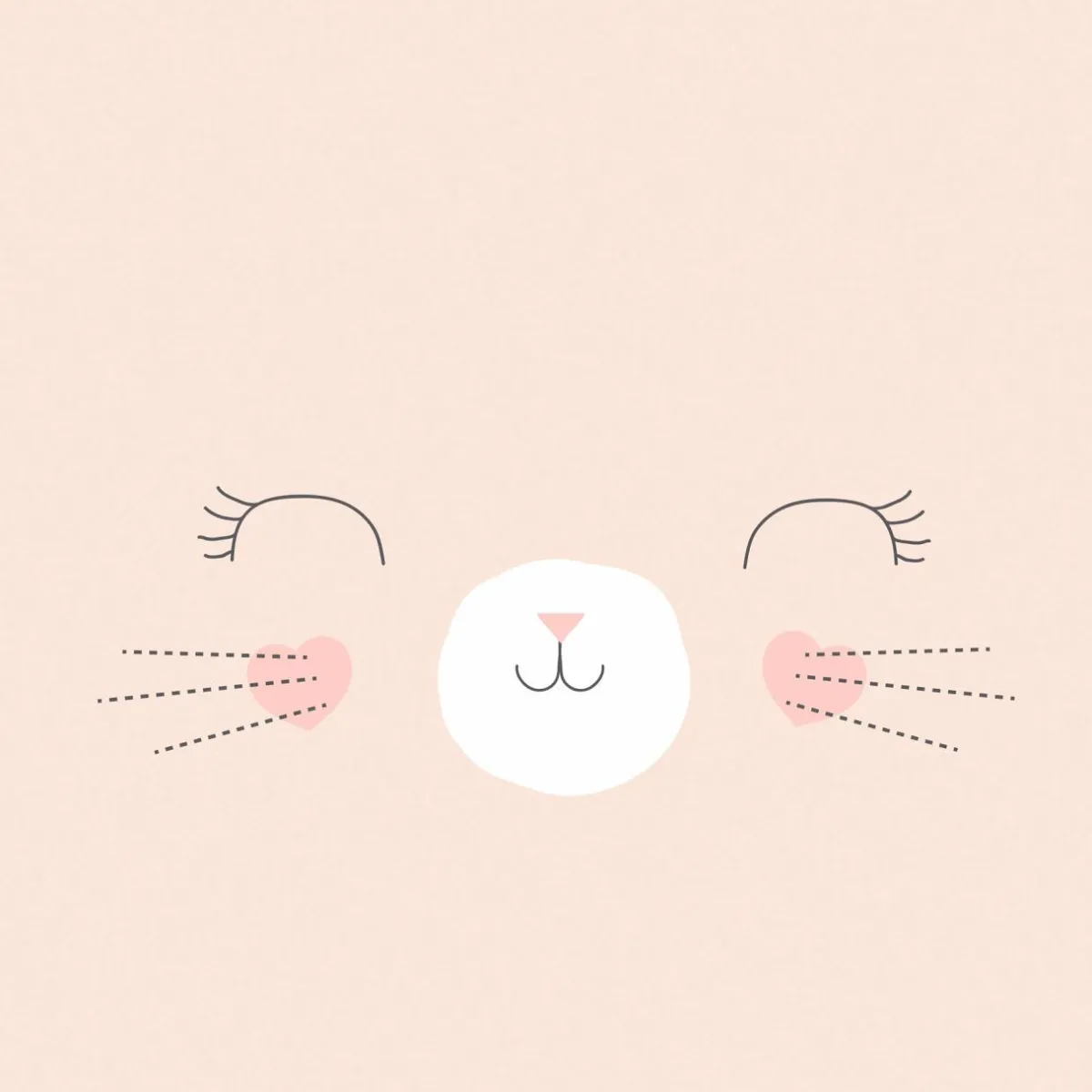 Atmosphera createur d'interieur for kids Housse de couette et une taie enfant coton (140 x 200 cm) Chat Rose New