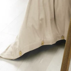 EMINZA Housse de couette flanelle de coton (280 x 240 cm) Nina Beige Hot