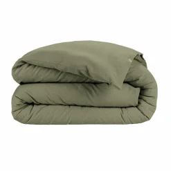 EMINZA Housse de couette flanelle de coton (140 x 200 cm) Nina Vert romarin Online