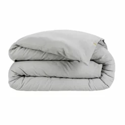 EMINZA Housse de couette flanelle de coton (240 x 220 cm) Nina Gris clair Best