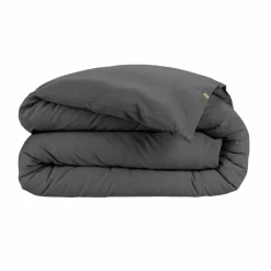 EMINZA Housse de couette flanelle de coton (280 x 240 cm) Nina Gris Anthracite Clearance