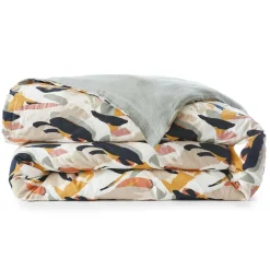 EMINZA Housse de couette gaze de coton (260 x 240 cm) Mathilda Multicolore Discount