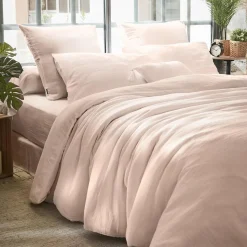 EMINZA Housse de couette gaze de coton (200 x 200 cm) Gaïa Rose poudré Clearance