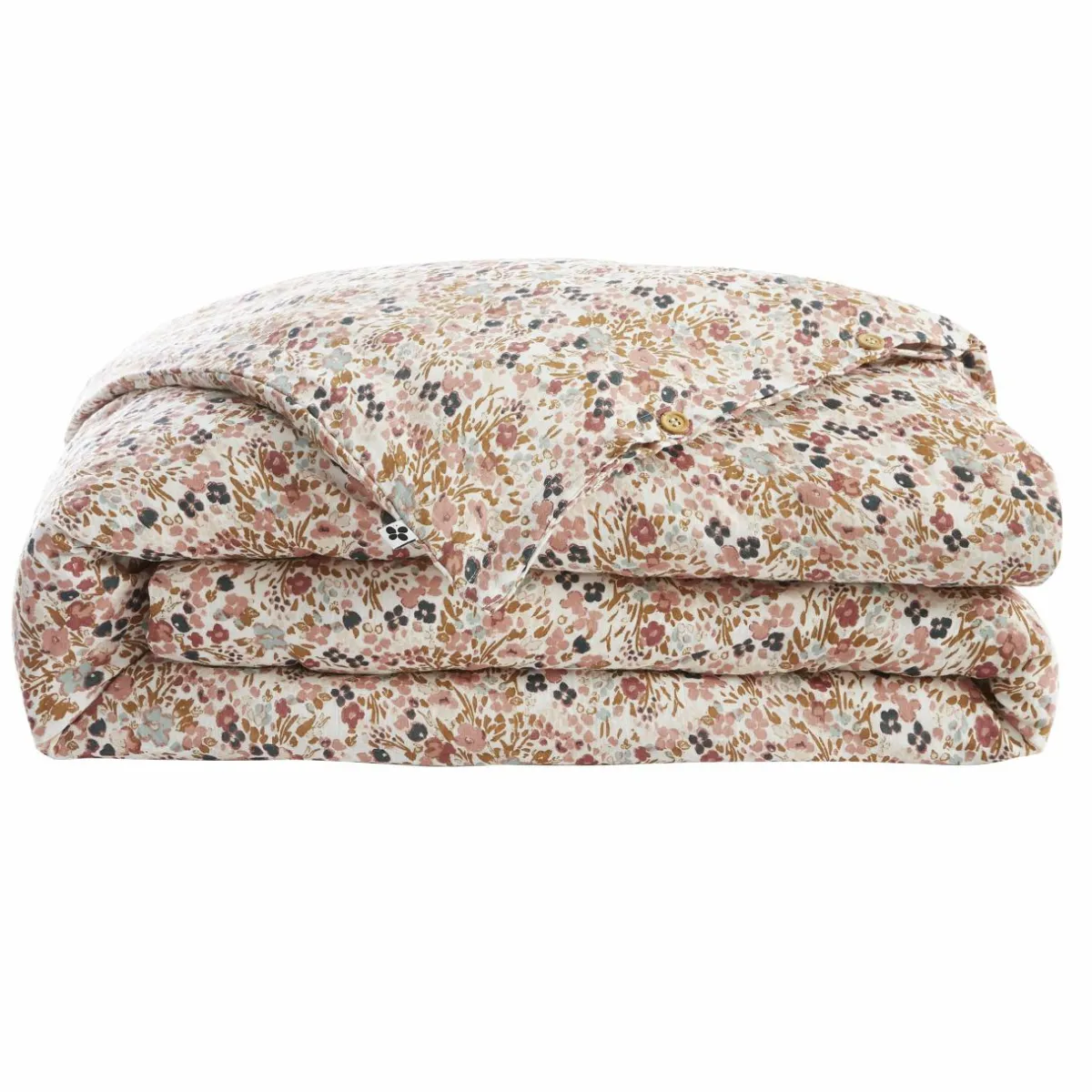 EMINZA Housse de couette gaze de coton (140 x 200 cm) Constance pampa Beige