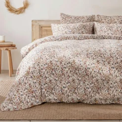 EMINZA Housse de couette gaze de coton (240 x 220 cm) Constance pampa Beige Sale
