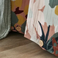 EMINZA Housse de couette gaze de coton (200 x 200 cm) Azel Multicolore Clearance