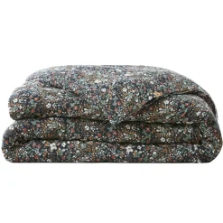 EMINZA Housse de couette gaze de coton (240 x 220 cm) Constance Bleu nuit Discount