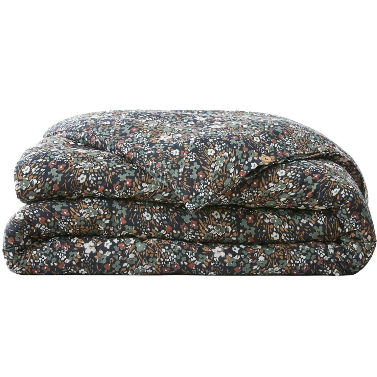 EMINZA Housse de couette gaze de coton (240 x 220 cm) Constance Bleu nuit Discount