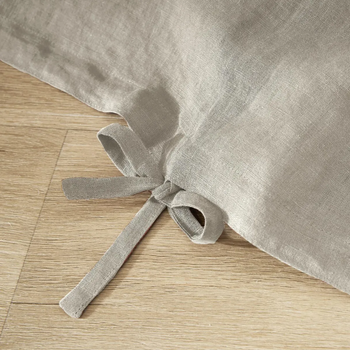 EMINZA Housse de couette lin lavé (240 x 220 cm) Louise Beige