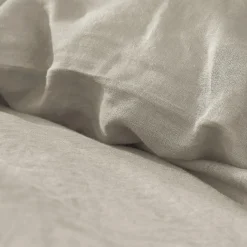 EMINZA Housse de couette lin lavé (260 x 240 cm) Louise Beige Sale