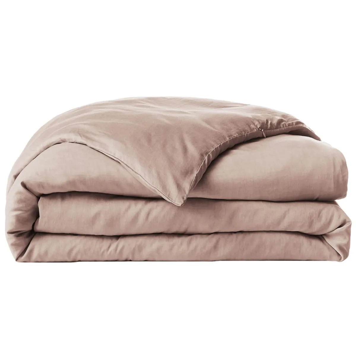 EMINZA Housse de couette lyocell Tencel™ lavé (140 x 200 cm) Olivia blush Rose Discount