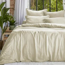 EMINZA Housse de couette lyocell Tencel™ lavé (260 x 240 cm) Olivia pampa Beige Sale