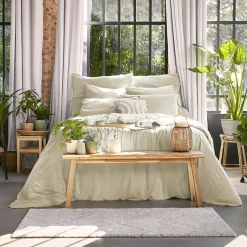 EMINZA Housse de couette lyocell Tencel™ lavé (240 x 220 cm) Olivia pampa Beige Online