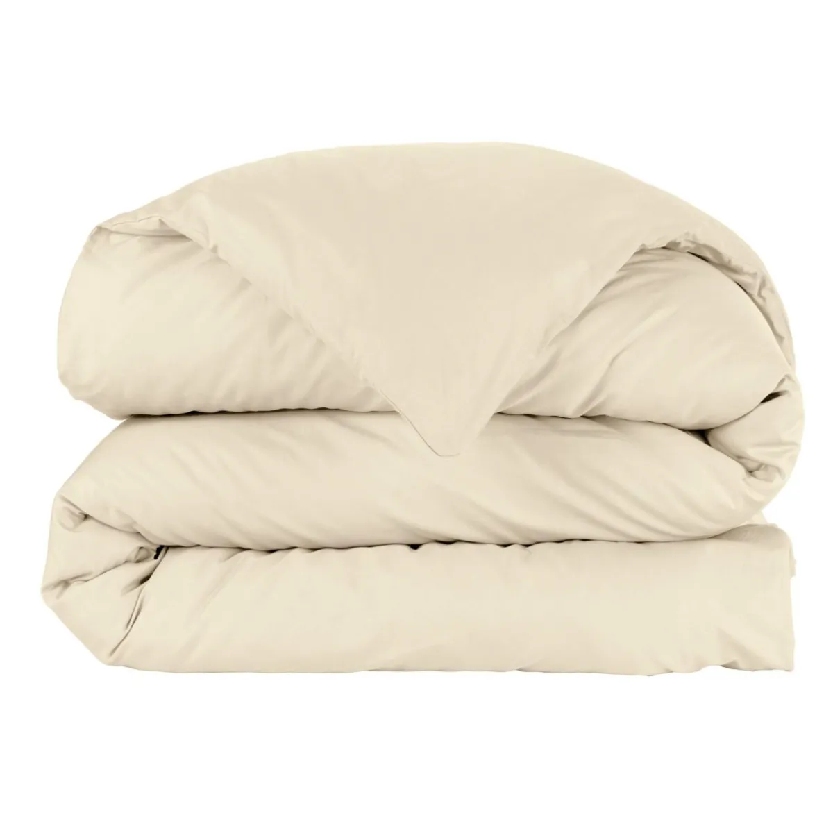 EMINZA Housse de couette percale de coton (140 x 200 cm) Cali Beige